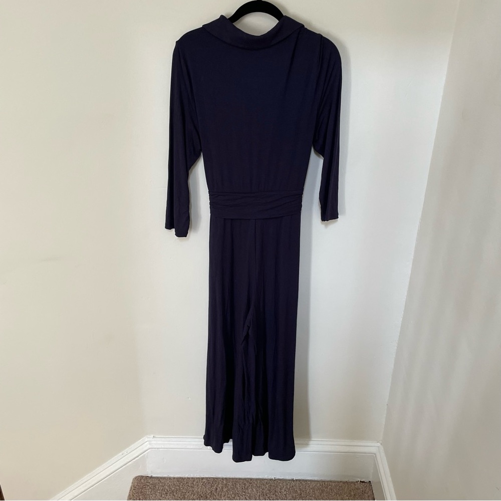 BODEN Beatrice Jersey Jumpsuit Navy pockets US 10 $108 - Picture 5 of 8
